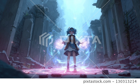 一個關於控制魔法陣的少女與幻想廢墟的幻想故事 130313214