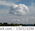 A large cat-shaped cloud floating in the summer sky③ 130313296