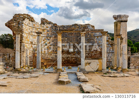 Remains of antique Church of Virgin in Ephesus, Izmir province, Turkey Remains of antique Church of Virgin in Ephesus, Izmir province, Turkey 130313716