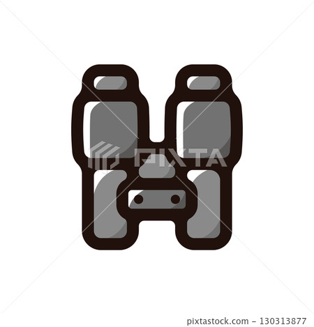 Binoculars illustration icon (tools, leisure, outdoor material) Binoculars illustration icon (tools, leisure, outdoor material) 130313877