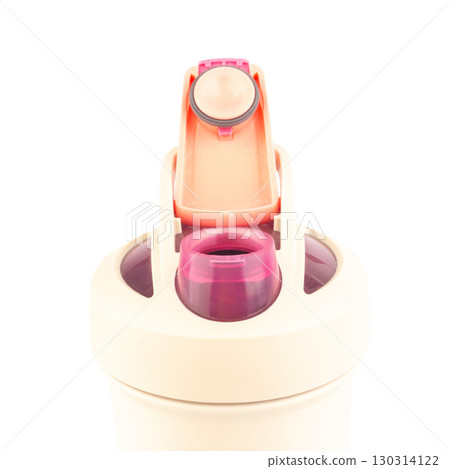 Modern Water Bottle on White Background 130314122