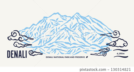 德納利峰上空飄過的雲朵。 (美國阿拉斯加州德納利峰/麥金利山) 德納利峰上空飄過的雲朵。 (美國阿拉斯加州德納利峰/麥金利山) 130314821