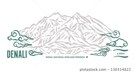 德納利峰上空飄過的雲朵。 (美國阿拉斯加州德納利峰/麥金利山) 德納利峰上空飄過的雲朵。 (美國阿拉斯加州德納利峰/麥金利山) 130314822