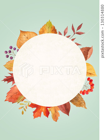 Autumn leaves watercolor background. Autumn leaves watercolor background. 130314880