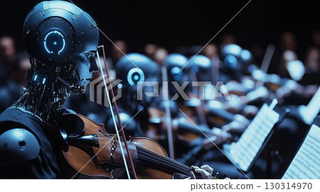 A magnificent orchestra of robots from the near future 130314970