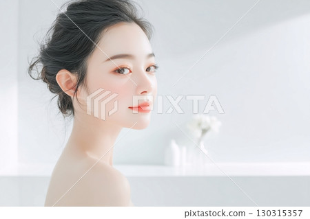 女性美白、護膚、抗衰老的“AI生成圖像” 130315357