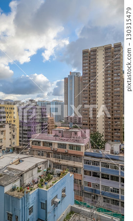 Aug 30 2025 Historic Tong Lau Buildings in Mong Kok Streets Aug 30 2025 Aug 30 2025 Historic Tong Lau Buildings in Mong Kok Streets Aug 30 2025 130315479