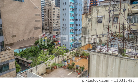 Aug 30 2025 Historic Tong Lau Buildings in Mong Kok Streets Aug 30 2025 130315485