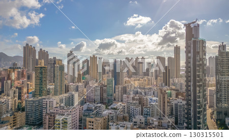 Aug 30 2025 Urban Skyline View Over Sham Shui Po District 130315501