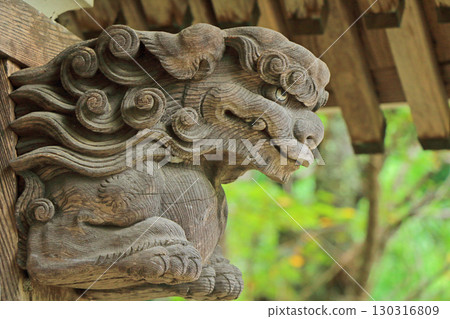 長野縣安曇野市有曇山神社淨水屋的獅子 130316809