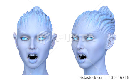 female alien face 130316816