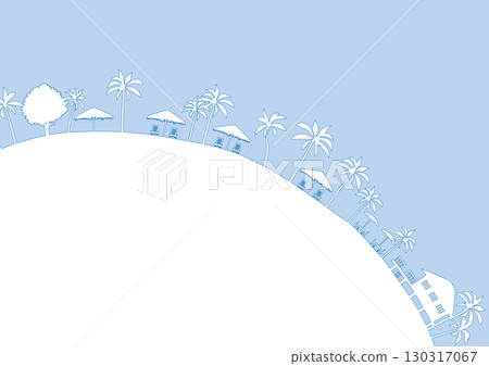 城市景觀剪影插圖。 城市景觀剪影插圖。 130317067