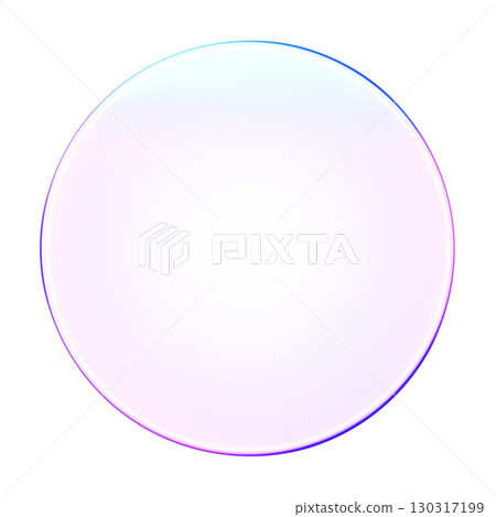 Minimal 3D glass style circle shape in purple and blue gradient. Suitable for abstract design, digital elements, and creative compositions Minimal 3D glass style circle shape in purple and blue gradient. Suitable for abstract design, digital elements, and creative compositions 130317199