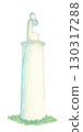 Watercolor illustration of a lighthouse 130317288