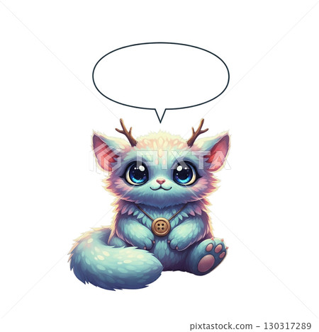 Imaginary creature speech bubble 130317289