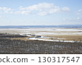 Snowy Kushiro Marsh as seen from Hosooka Observatory 130317547