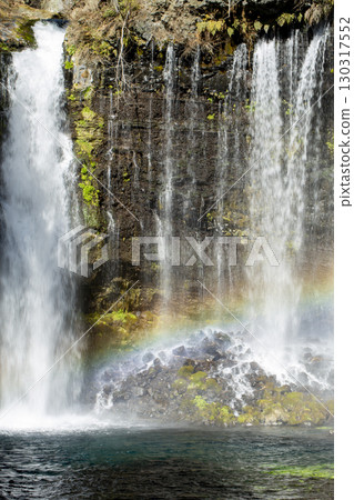 Shiraito Falls with a rainbow 130317552