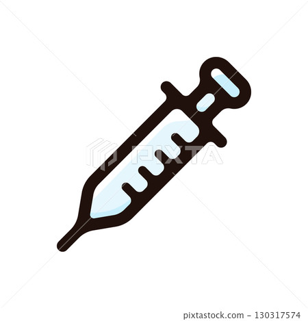 注射器插圖圖示(診所、藥品、醫療材料) 注射器插圖圖示(診所、藥品、醫療材料) 130317574