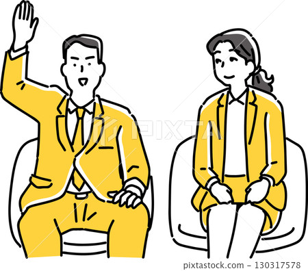 男辦公室職員舉手提問 130317578