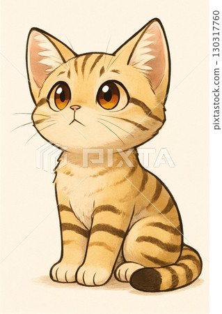 Sitting cat 130317760