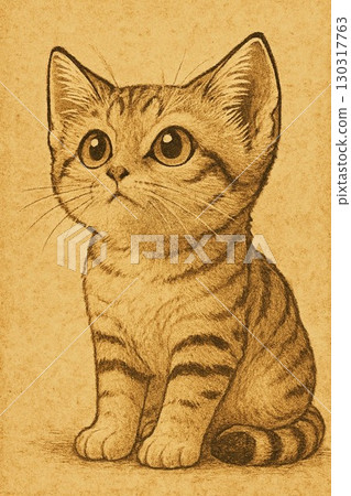 Sitting cat 130317763