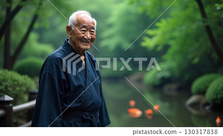 散步的老人 130317838