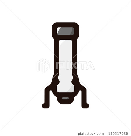 Rocket booster illustration icon (science, technology, space material) Rocket booster illustration icon (science, technology, space material) 130317986