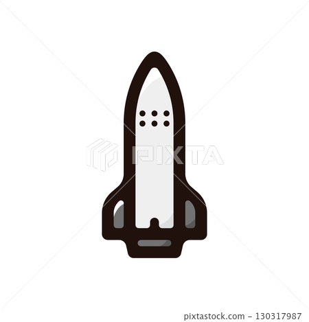太空船插圖圖示（科學、技術、太空素材） 130317987