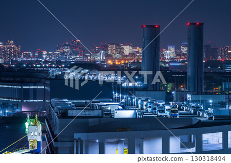 Tokyo Night View and Factory Night View (View of Kawasaki Marien) Tokyo Night View and Factory Night View (View of Kawasaki Marien) 130318494