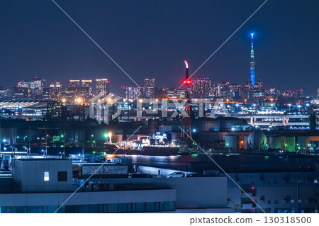 東京夜景與工廠夜景(川崎瑪莉恩景觀) 東京夜景與工廠夜景(川崎瑪莉恩景觀) 130318500