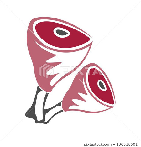 Meat logo icon illustration Meat logo icon illustration 130318501