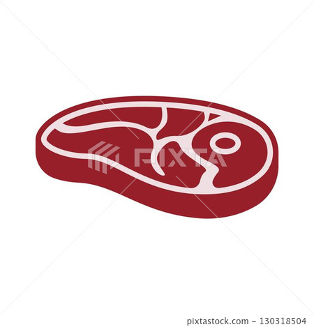 Meat logo  icon illustration 130318504
