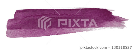 purple watercolor background. Artistic hand paint. Isolated on transparent background. 130318527