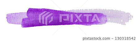purple watercolor background. Artistic hand paint. Isolated on transparent background. 130318542
