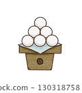 Tsukimi dumplings illustration 130318758