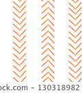 Watercolor background with orange and white herringbone pattern. Orange stripes create a textured background effect. Hand drawn background of Christmas tree pattern. For scrapbooking and stationery 130318982