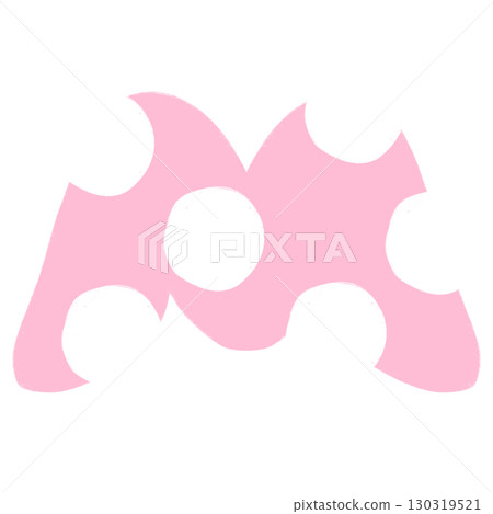 M Alphabet Hand Drawn Style And Pink Design Font Design M Alphabet Isolated 130319521