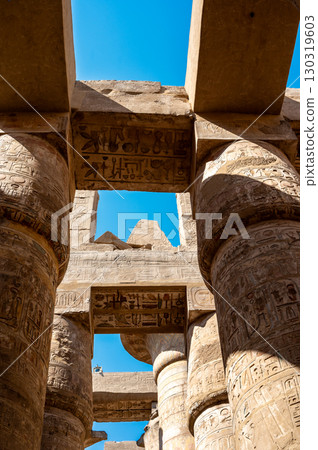 Ancient ruins of Karnak Temple in Luxor, Egypt Ancient ruins of Karnak Temple in Luxor, Egypt 130319603