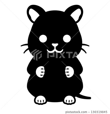 Mouse silhouette 130319845