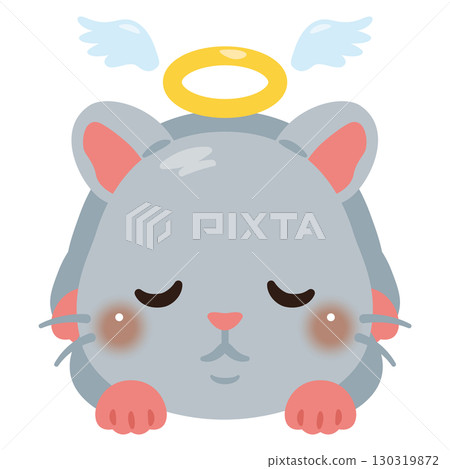 Illustration of a dead mouse 130319872