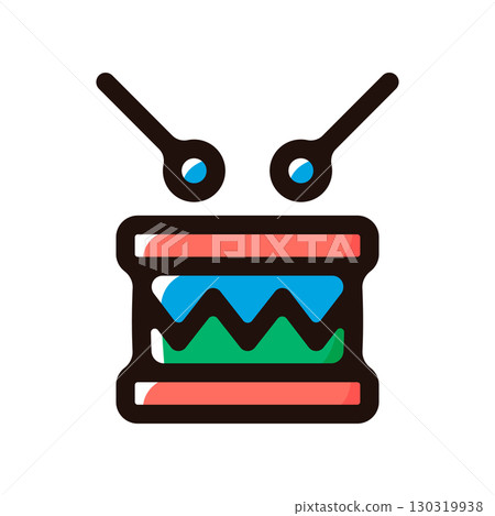 鼓，鼓圖圖示（遊行，音樂，樂器素材） 130319938