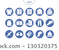 Men's fashion icon pictogram vector illustration set 130320375