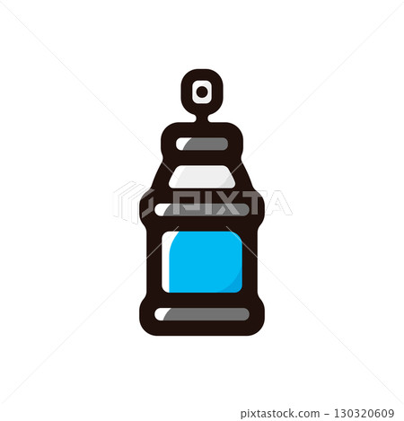 Spray can, spray illustration icon (painting, art, tool material) 130320609