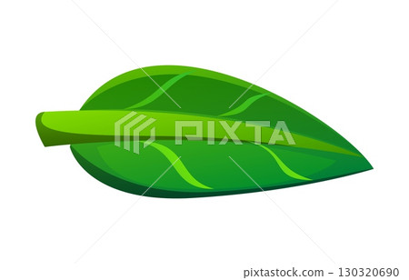 Nature green leaf font punctuation dash. Environment green leaf typeface element, nature clean ecology cartoon isolated vector latin type ark. Plant English alphabet typeset sign or ABC font symbol 130320690