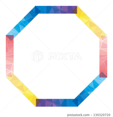 酷遮蔽膠帶框架水晶八角形 130320720