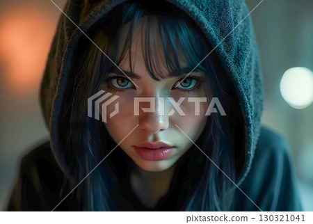 portrait of a young beautiful girl portrait of a young beautiful girl 130321041