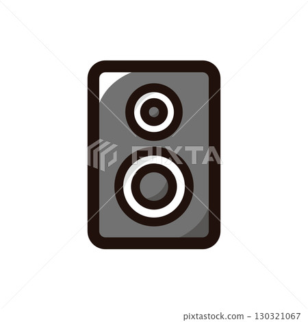 揚聲器插圖圖示(工作室、裝置、音樂素材) 揚聲器插圖圖示(工作室、裝置、音樂素材) 130321067