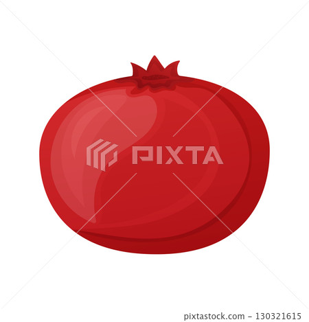 Red pomegranate fruit isolated on white background Red pomegranate fruit isolated on white background 130321615
