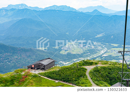 Overlooking Hakuba Village from the Happo-one Quad Lift Overlooking Hakuba Village from the Happo-one Quad Lift 130321633
