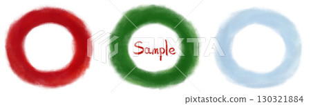 聖誕彩色花圈式背景框 聖誕彩色花圈式背景框 130321884